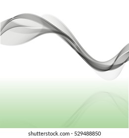 Vector shiny wave line colorful abstract background blue