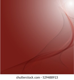 Vector shiny wave line colorful abstract background red