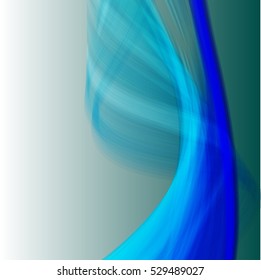 Vector shiny wave line colorful abstract background blue