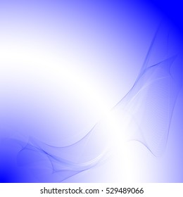 Vector shiny wave line colorful abstract background blue