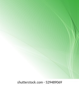 Vector shiny wave line colorful abstract background green
