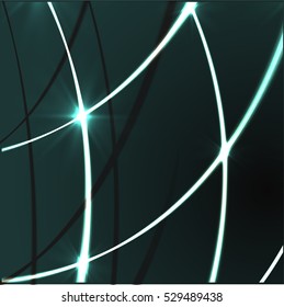 Vector shiny wave line colorful abstract background blue
