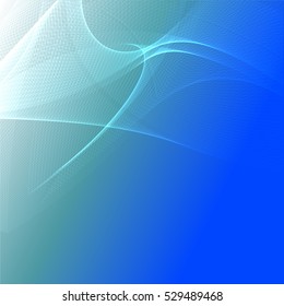 Vector shiny wave line colorful abstract background blue
