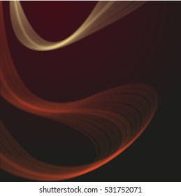 Vector shiny wave line colorful abstract background red
