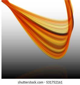 Vector shiny wave line colorful abstract background yellow
