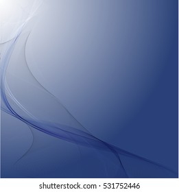 Vector shiny wave line colorful abstract background blue