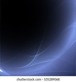 Vector shiny wave line colorful abstract background blue