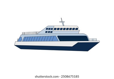 Vector ship illustration design with white background.