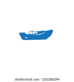 Vector ship minimalist logo or clip art