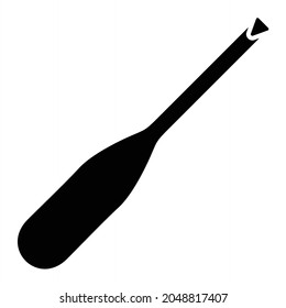 Vector Ship Paddle Glyph Icon Design

