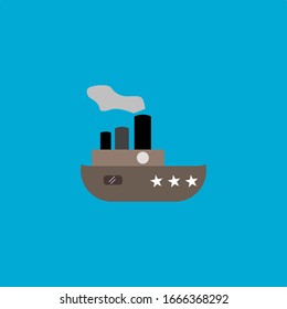 Vector Ship . Sea Transportation