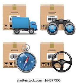 Vector Shipment Icons Set 11