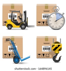 Vector Shipment Icons Set 12