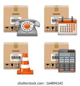 Vector Shipment Icons Set 13