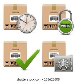 Vector Shipment Icons Set 16
