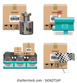 Vector Shipment Icons Set 17