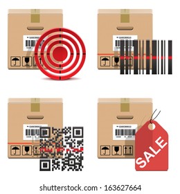 Vector Shipment Icons Set 18