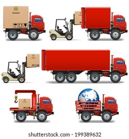 Vector Shipment Icons Set 34