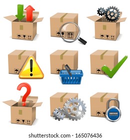 Vector Shipment Icons Set 8