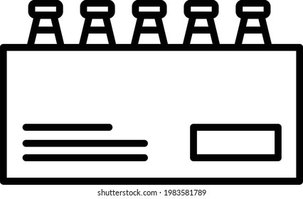 Vector Shipment Shopping Box Letter Package Icon