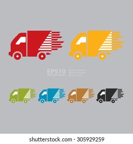 Vector : Shipping, Delivery Infographics Flat Icon, Sign