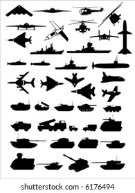 vector ships and air crafts