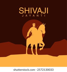 vector shivaji jayanti poster template