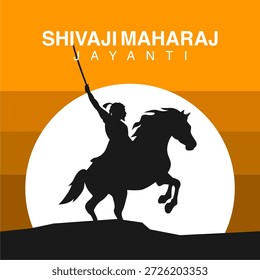 Vektor shivaji maharaj jayanti Hintergrundvorlage