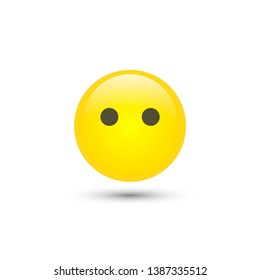 Vector shock emoticon icon in trendy flat style isolated on white background. Smile for your web site design, logo, app, UI. Vector illustration, 10 EPS