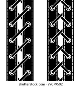 vector shoe lace seamless symbols