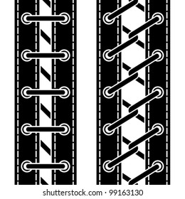 vector shoe lace seamless symbols