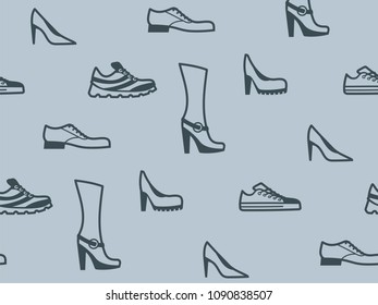 Vector Shoe pattern.