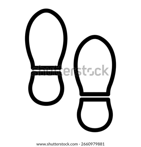 Vector Shoe Prints, vector illustration