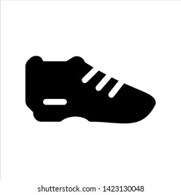 Vector shoes icon. black shoes, sneaker symbol with trendy flat style icon for web site design, logo, app, UI isolated on white background