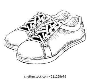 Vector shoes sketch