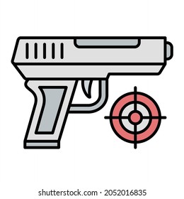Diseño de iconos de esquema de juego de grabación de vectores
