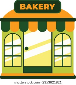 Vector Shop Bakery with Minimalist style