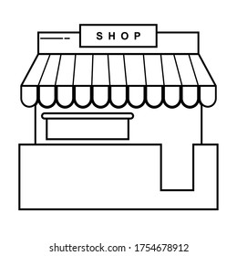 
Vector Shop Building Illustration icon