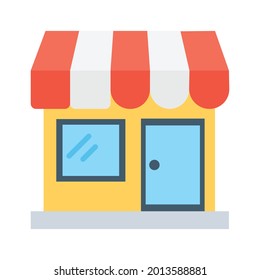 Vektorshop-Illustration gelb-weiß