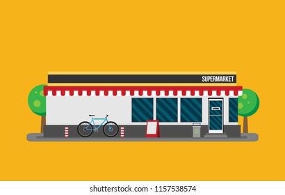 Vector Shop or Store Building Illustration