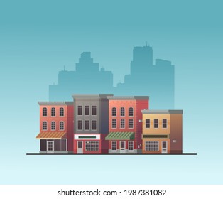 Vector Shop or Store Building Illustration