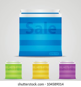 Vector shopping bag