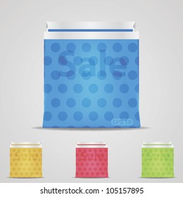 Vector shopping bag