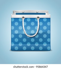 Vector shopping bag