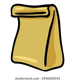 Icono de Doodle de Vector Shopping Bag