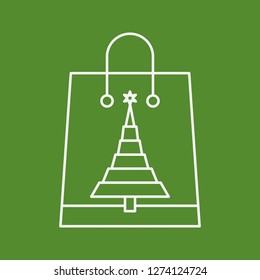 vector shopping bag icon