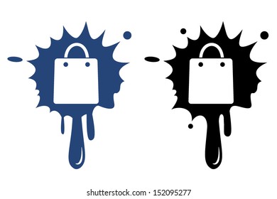 Vector shopping bag icon