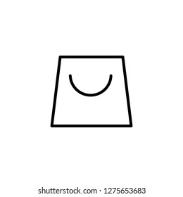 vector Shopping bag icon. flat vector illustration