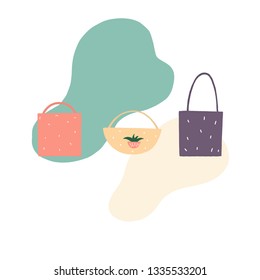 Vector shopping bag illustration
