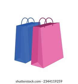 Vector de la ilustración de la bolsa de la compra del vector.